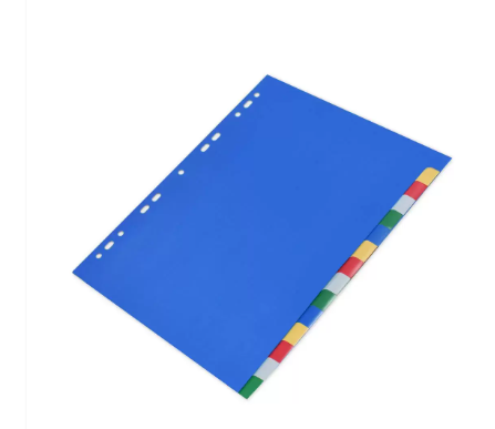 Pack of 20 Pieces A4 Index Divider Blue