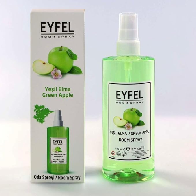 Eyfel Air Freshener Spray, 400 ml - Green Apple