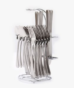 Royalford Cutlery Set 24 Pcs - Stainless Steel - Silver - RF2086-CS24