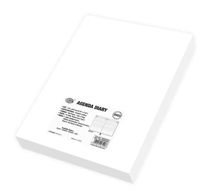 FIS Agenda Diary 2023 (English) Bonded Leather, 1-Side Padded, Maroon - FSDI75EB23MR