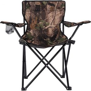 Royalford Camping Chair With Carrying Bag Foldable - Stainless Steel - Multicolour