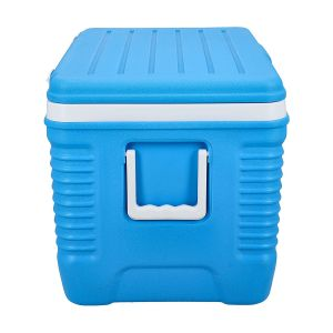 Royalford Insulated Ice Cooler Box - Plastic - Blue - 62 Liter