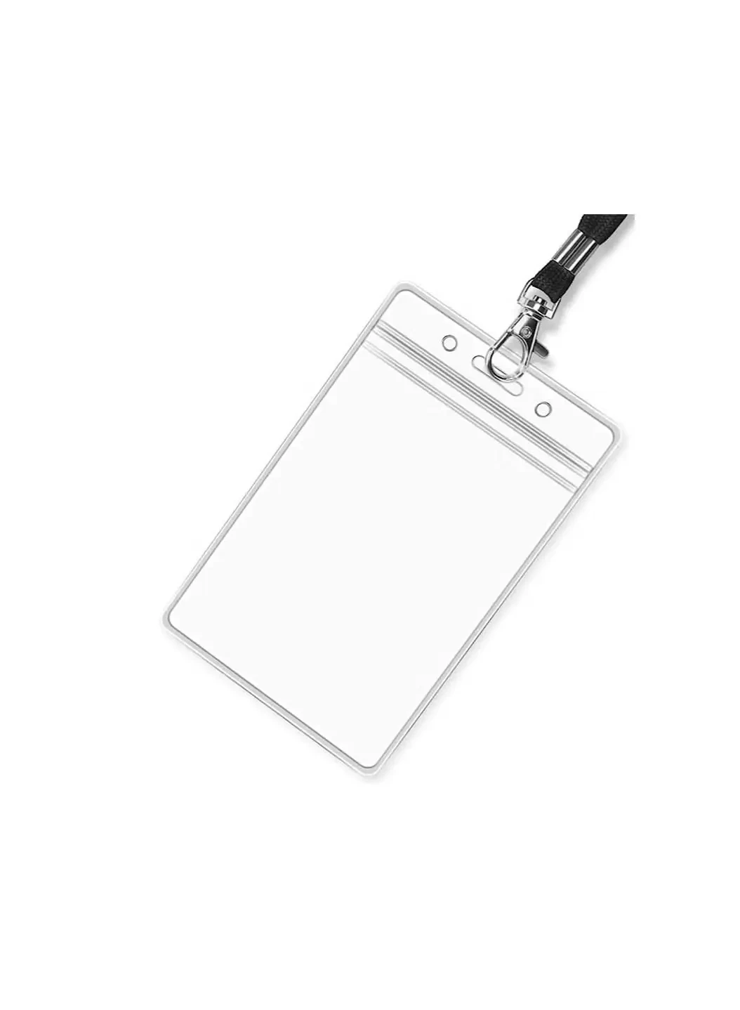Partner 10-Piece Id Card Holder Soft Plastic Transparent