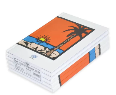 5-Piece FIS Hard Cover Notebook Single Line A5, 100-Sheets - FSNBA51902