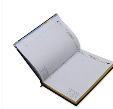 FIS Golden Executive Daily Diary 2023 (Arabic/English) Black - FSDI88AEG23BK