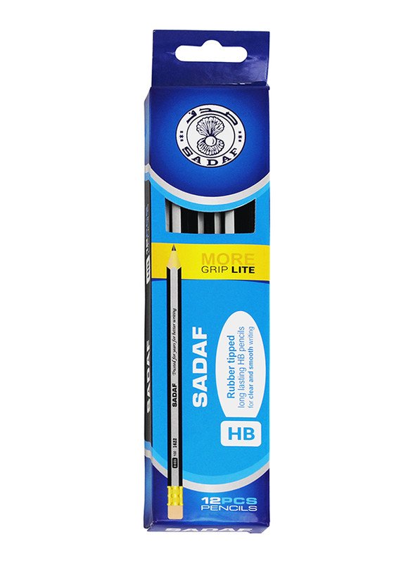 SADAF 1622 PENCIL MORE GRIP LIGHT 12PIECE BLUE