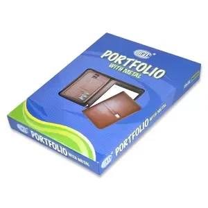 FIS Porfolio with Metal with 20-Pages Brown - FSGT-07BR