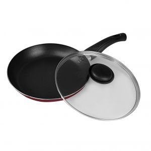 Royalford Non Stick Fry Pan - Aluminium - Red - 22 CM