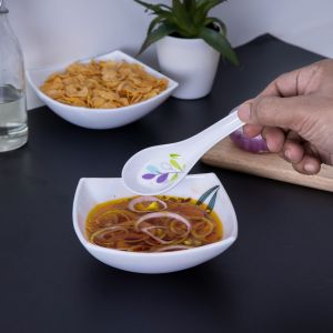 Royalford Melamine Ware Table Spoon - Melamine - White - RF7389LF