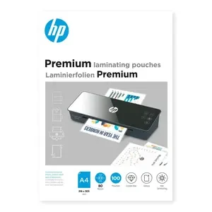 HP PREMIUM LAMINATING POUCHES A4, 80MIC, 100PCS/PKT