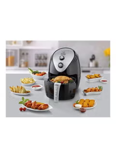 Air Fryer with 1.1KG, Anti Stick, with Rapid Air ,Convection Technology, (Suitable for 3-5 People), 3.5 L 1500 W AF150-B5 Black/Grey,