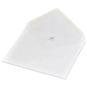 FIS Pack of 50 Executive Laid Paper Envelopes, 100 GSM, Size 120 X 185mm, Glued, Color Moon Beam White