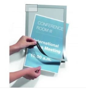 DURABLE 4872-23 DURAFRAME MAGNETIC, A4 SIZE, SILVER COLOUR