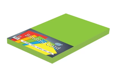 FIS Colored Binding Cards 160 gsm Pocket of 100 pieces - FSBD160225GR