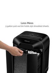 Fellowes LX85 Cross Cut Shredder, Black