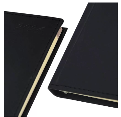 Fis 2024 Pocket Diary Italian Pu English Sewn Cover Black -FSDI11EN24BK
