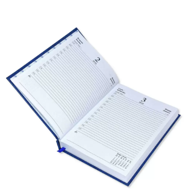 Fis 2024 Russian Diary (Russian/English), A5 Vinyl, 1 Side Padded, Blue -FSDIRU0124BL