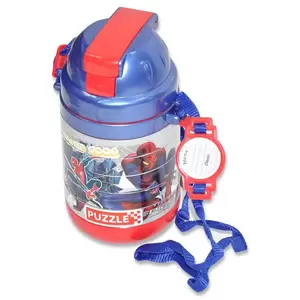 Spiderman Pop Puzzle Water Bottle 600ml - TQWZS4BSP601