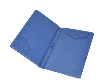 FIS Executive Bill Folder Blue Color, Italian PU with Magnet Flap 150X245mm - FSCLBFBLD5