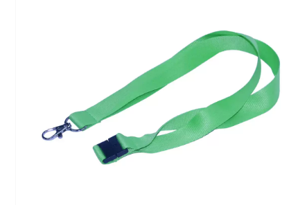 10-Piece FIS Lanyard Green with Metal Hook & Safety Buckle, 2X90cm - FSNASGR-10