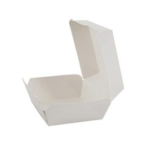 Falcon BURGER TRAY WHITE (1 Packet x 24 Pieces)