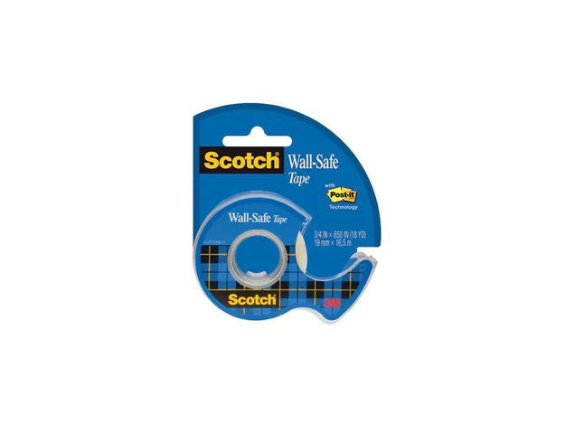 3M Scotch Wall-Safe Tape in Dispenser 3/4 x 650In