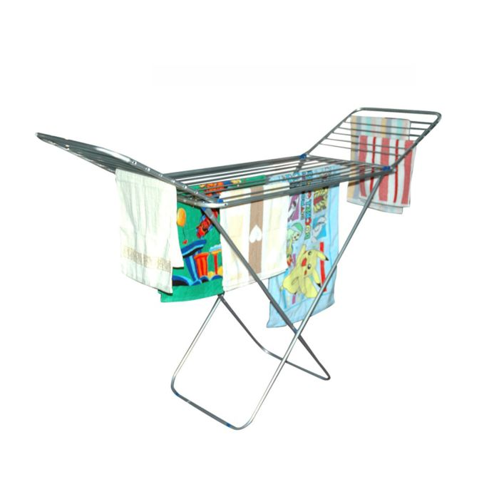 Royalford RF4950 Large Folding Clothes Airer - Aluminium Drying Space Laundry Durable Metal Drying Rack Multifunctional Air Dryer | Ideal For Outdoors Or Indoors