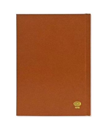 FIS A5 Diary 2024 (Arabic/English) 1 Side Padded Cover, Brown - FSDI18AE24BR