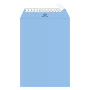 FIS Executive Laid Paper Envelopes Peel & Seal, Pack of 25 Pcs. Blue Color, 10 x 7 inch Size, 100 GSM - FSEE1033PBLB25