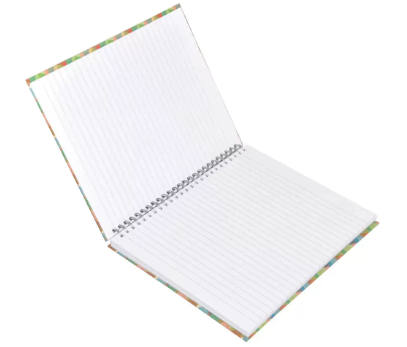 100 sheets LIGHT Spiral Hard Cover Notebook, Single, 22.86 X 20.32 CM -LINBS971605