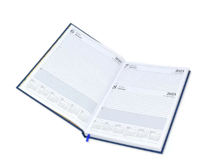 FIS A4 Diary 2023 English (Saturday & Sunday Combined) Brown - FSDI47E23BR