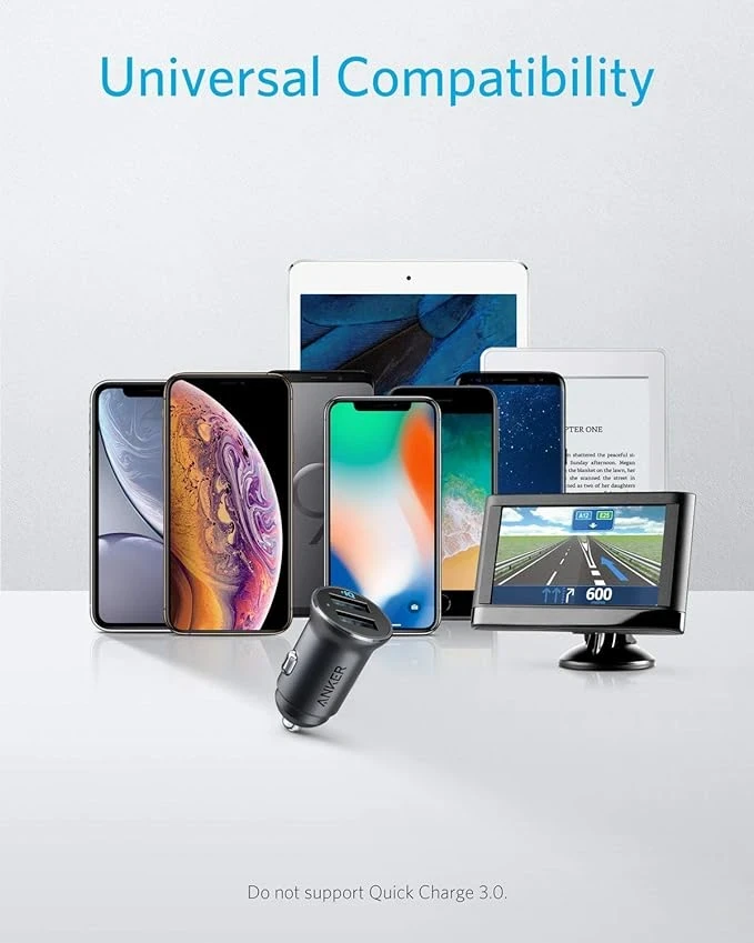 Anker PowerDrive 2 Alloy B2B - UN Black Iteration 2 Car Charger