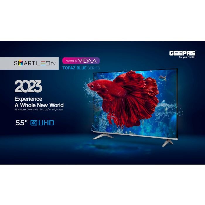 Geepas 55" VIDAA Professional TV- GLED5509SVUHD