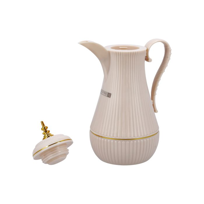 Daaria Double Wall Vacuum Flask, 1L/ 33.5oz Flask, RF10173 | PP Outer Body, ASBESTOS Free Pink Glass Inner | Portable & Leak-Resistant | Keeps Drink Hot/ Cold For Hours