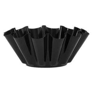 Royalford Non Stick Round Mini Fluted Tart Tins/Quiche Pans - Aluminium - Black