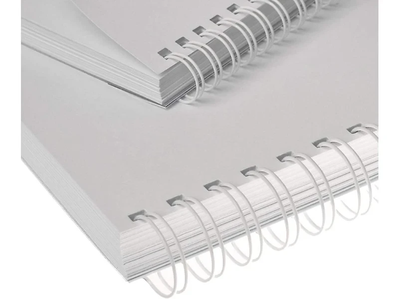 Renz 19.0 mm Ring Wire Cut Element - White. 2:1 Pitch. A4. 50 Wires per Box
