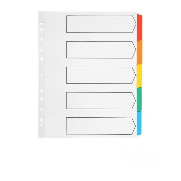 Divider (1-5) Paper Color Without Number A4