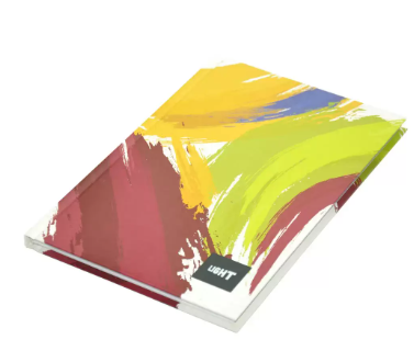 Light Single Line Hard Cover Notebook (A4 Size, 100 Sheets, LINBA41804) - Pack of 5 Pieces