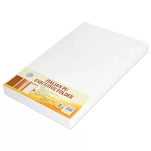 FIS Executive Folder with Writing Pad Italian PU 24x32cm, Brown - FSGT2432PUBRD6