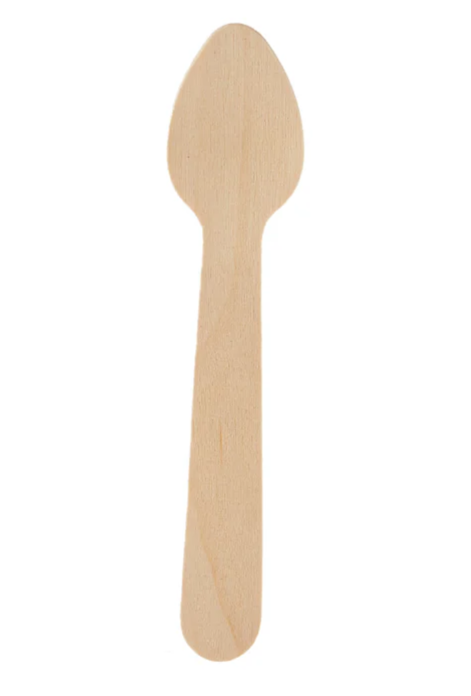 Disposable Wooden Ice Cream Spoon 2000 Pieces