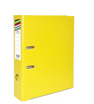 Pack of 24 Pieces Box File Folder With Fixed Mechanism, 210x330 mm Yellow