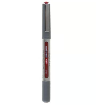 Uni-Ball UB-150 Eye Rollerball Pen Micro 0.5mm Red (Pack of 12)