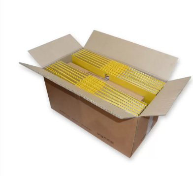 Pack of 50 Pieces Pieces Lever Arch File Folder With Slide-In Plate Yellow