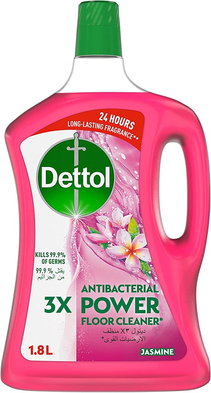 Antibacterial Dettol Jasmine Power Floor Cleaner 1.8L InZoneuae