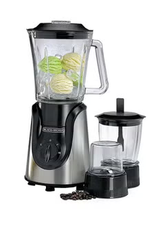 Blender And Smoothie Maker With Glass Jar, Mincer And Grinder/Chopper 1.5 L 600.0 W BX600G-B5 Silver/Black