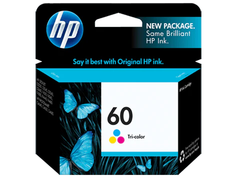 HP 60 Tri-color Ink Cartridge (CC643WN)