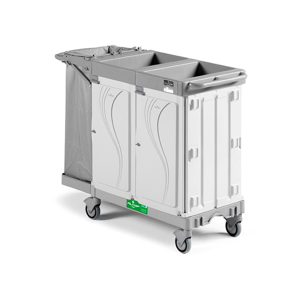 Alpha Hotel Service Trolley with One Sided Bag