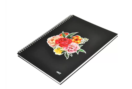 LIGHT Pack of 5 Spiral Hard Cover Notebook, Single Line, Size A4, 100 Sheets - LINBSA41710