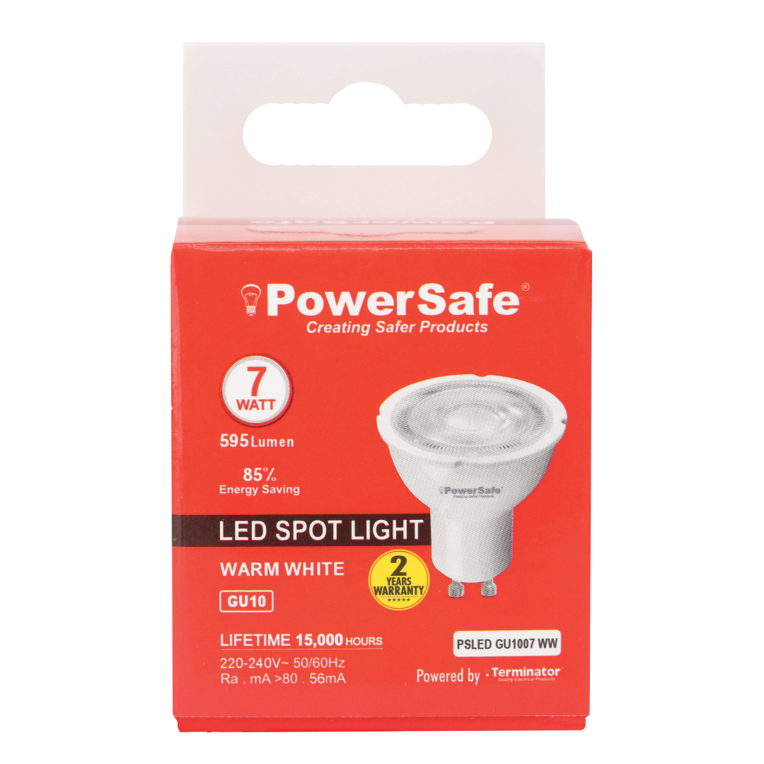 PowerSafe LED Spotlight GU10 7W Warm White