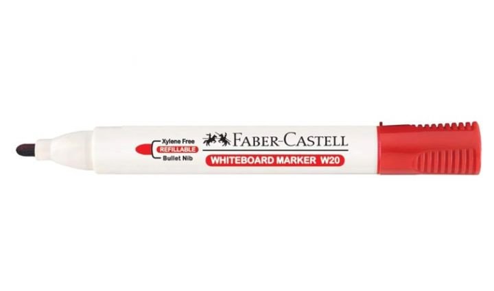 Faber Castell Whiteboard Marker, Bullet Tip, Red